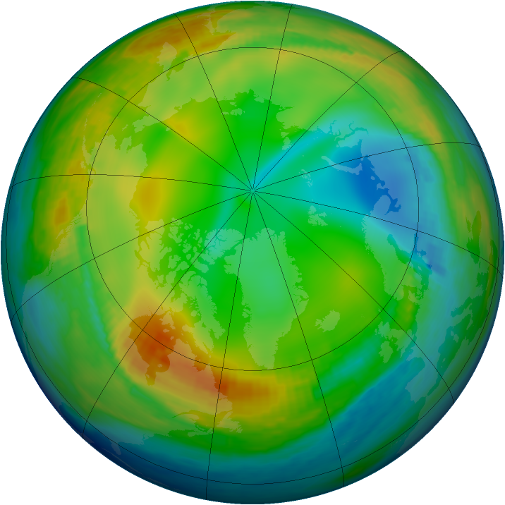 Arctic ozone map for 02 January 1983